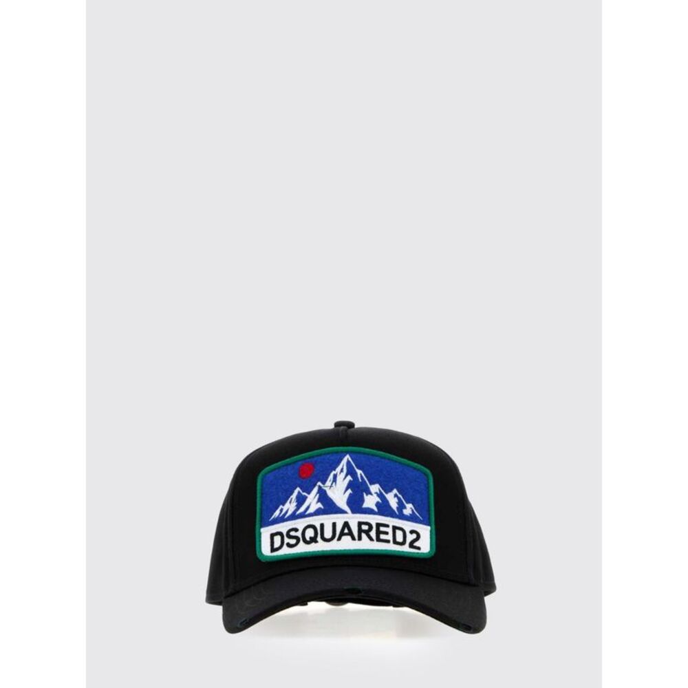 Dsquared2 Men Cotton Baseball Cap Dsquared2 With Embroidered Logo Patch